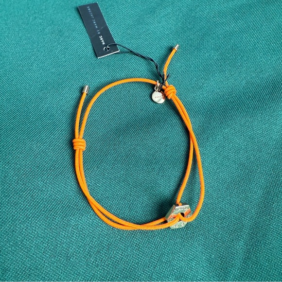Marc Marc Jacobs Flouro Orange Cord Adj Friendship Bracelet NWT Ret $38 - Picture 1 of 5